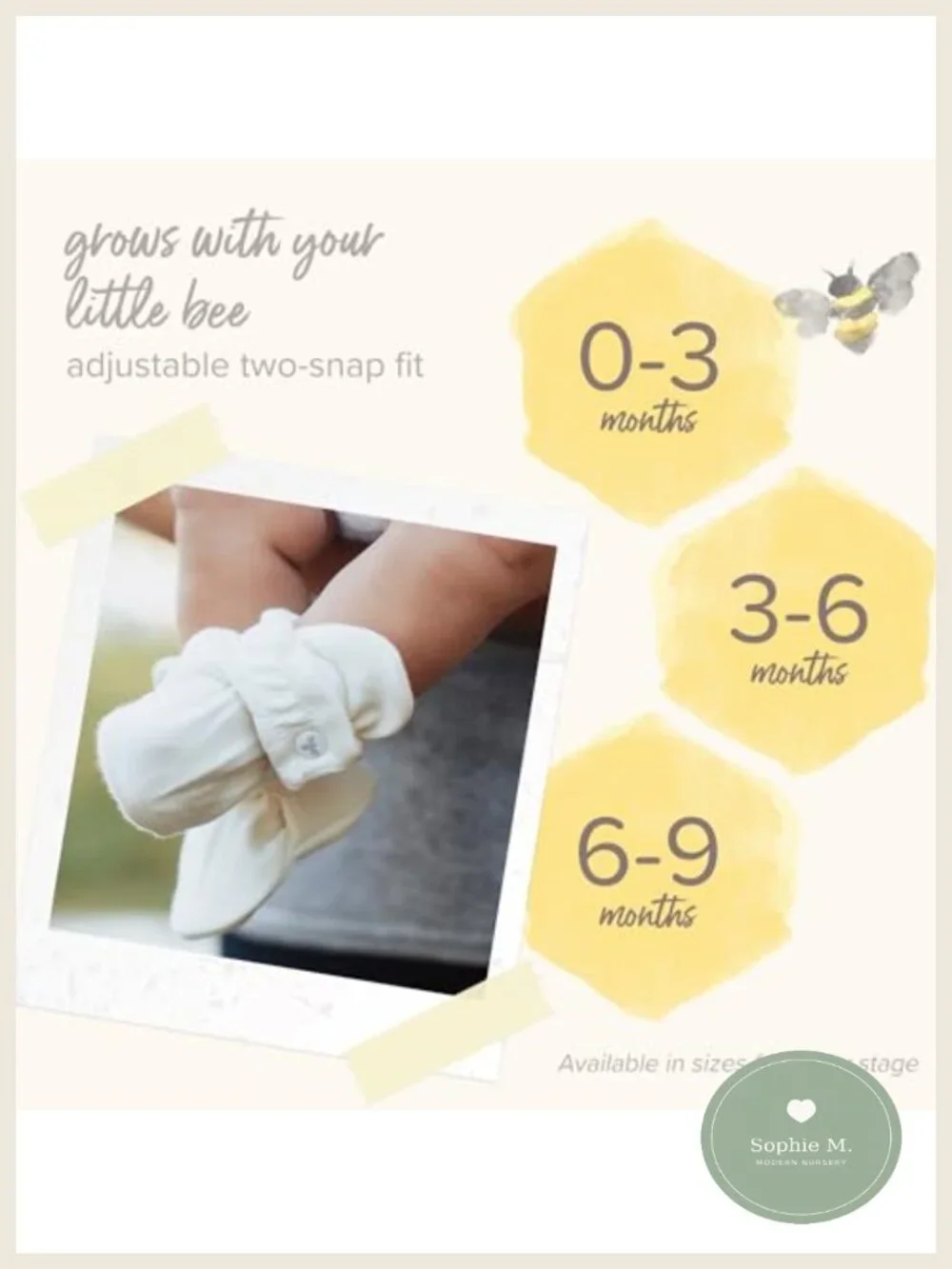 Organic Cotton Baby Booties Adjustable Snap Boots Newborn